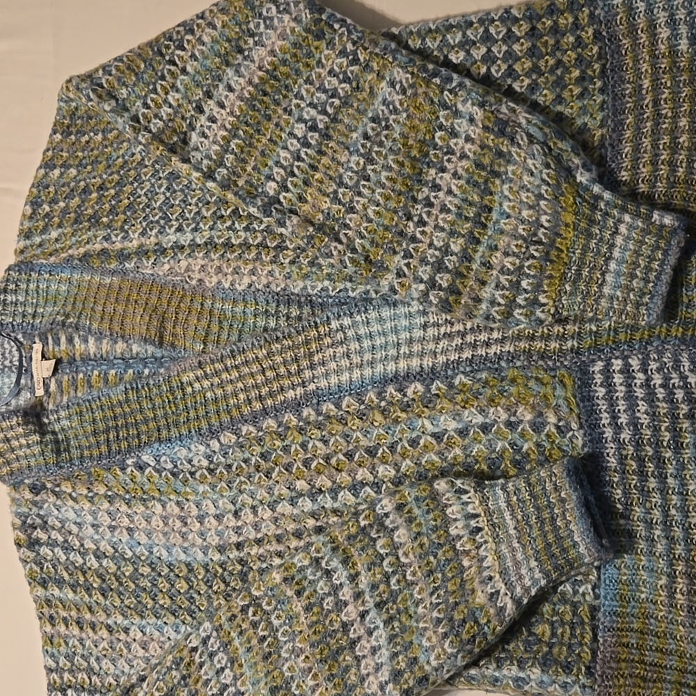 Cato Blue and Green Knit Cardigan